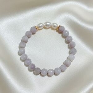 Kunzite/Freshwater Pearls Bracelet